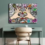 Wallity 70100POP-006 Lienzo Decorativo Multicolor 70 x 100 cm